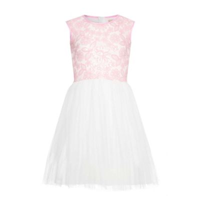 Yumi Girl Pink Sequin Embellished Party Dress